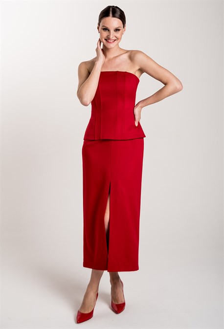 Корсет из костюмной ткани - фото 71333