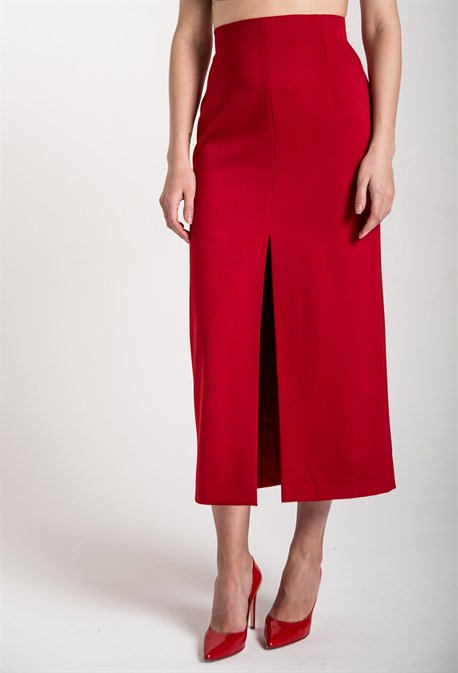 Юбка узкая макси с разрезом - фото 71350