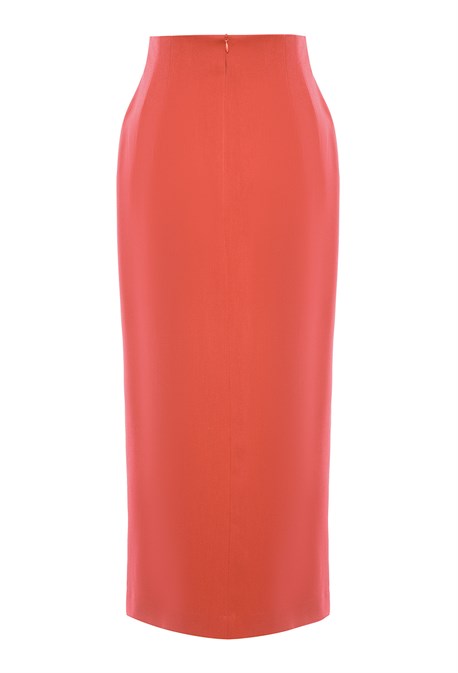 Юбка узкая макси с разрезом - фото 71356