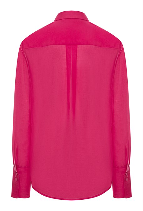 Рубашка полупрозрачная из хлопка с вискозой - фото 71362