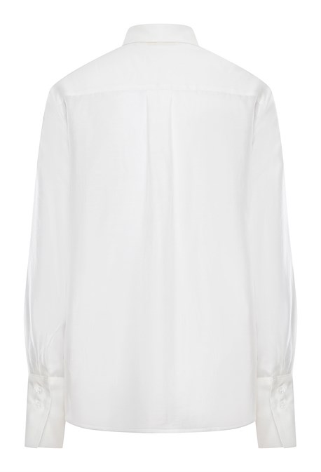 Рубашка полупрозрачная из хлопка с вискозой - фото 71365