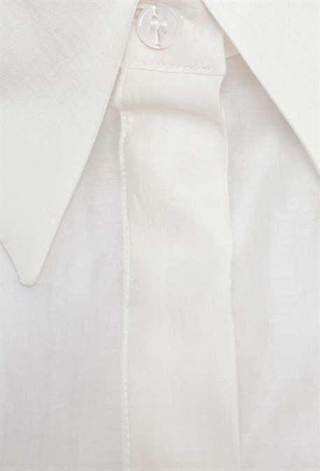 Рубашка полупрозрачная из хлопка с вискозой - фото 71366