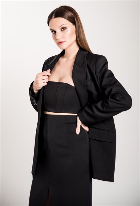 Жакет двубортный - фото 71411