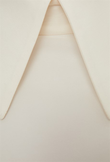 Блузка с короткими рукавами из шелка с хлопком - фото 71488