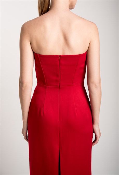 Платье-бандо миди - фото 71509