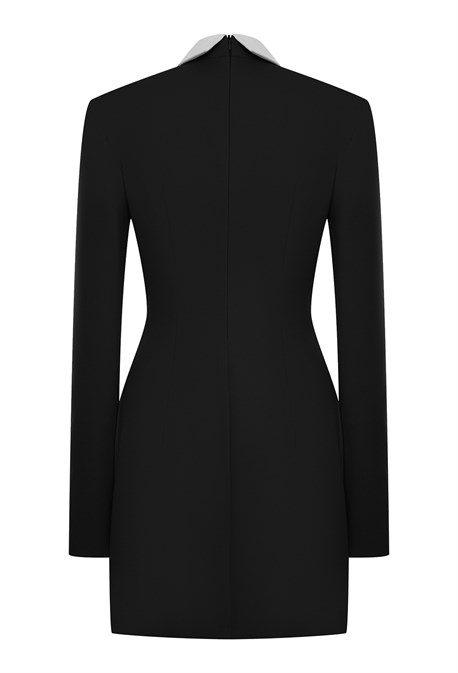 Платье мини с воротничком - фото 71569