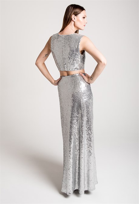 Кроп-топ с пайетками - фото 71618