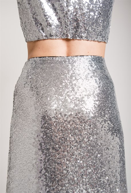 Кроп-топ с пайетками - фото 71620