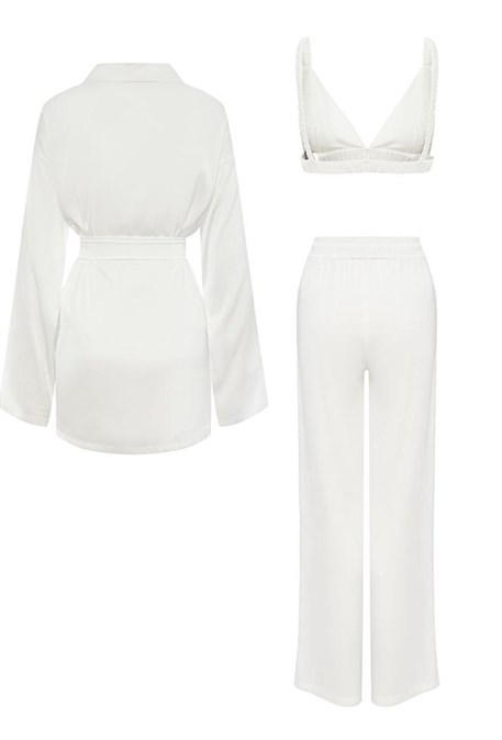 Шелковый костюм - фото 72090