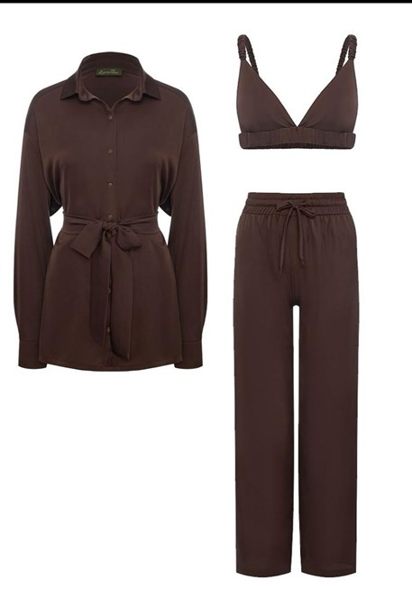 Шелковый костюм - фото 72142