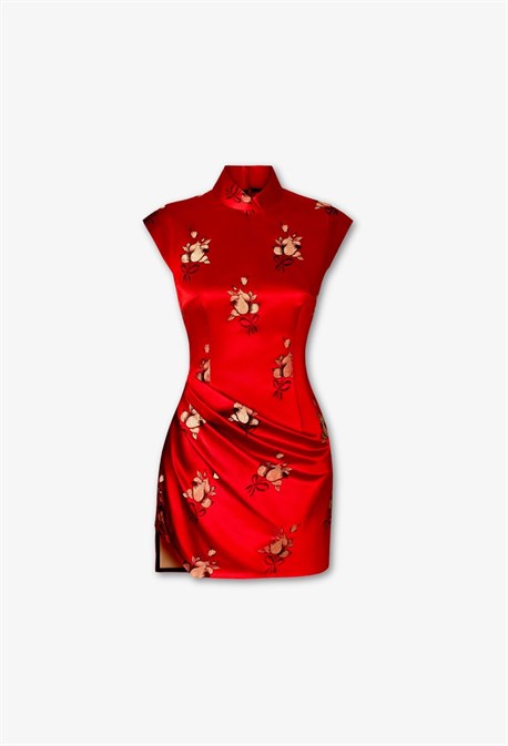 мини-платье red qipao - фото 72952