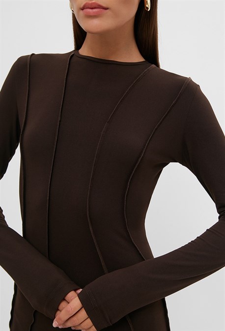 Платье рельефное макси - фото 73006