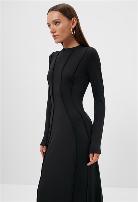 Платье рельефное макси - фото 73013