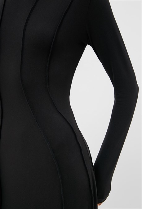 Платье рельефное макси - фото 73014