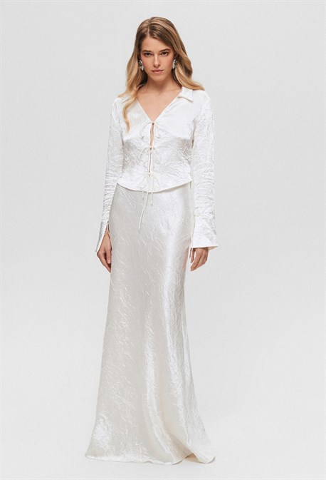 Блуза на завязках - фото 73033