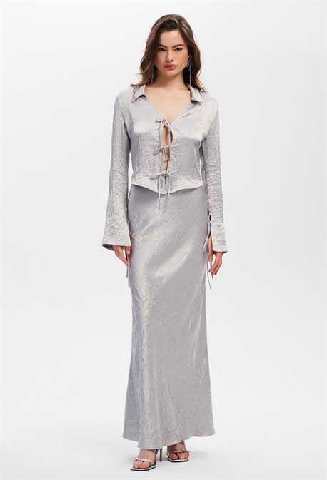 Блуза на завязках - фото 73042