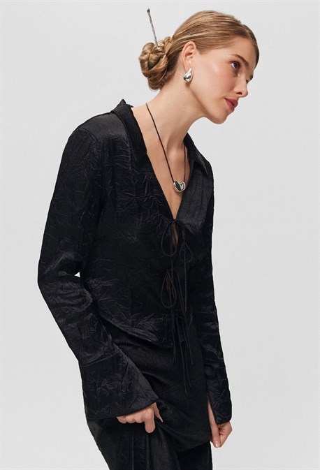 Блуза на завязках - фото 73048