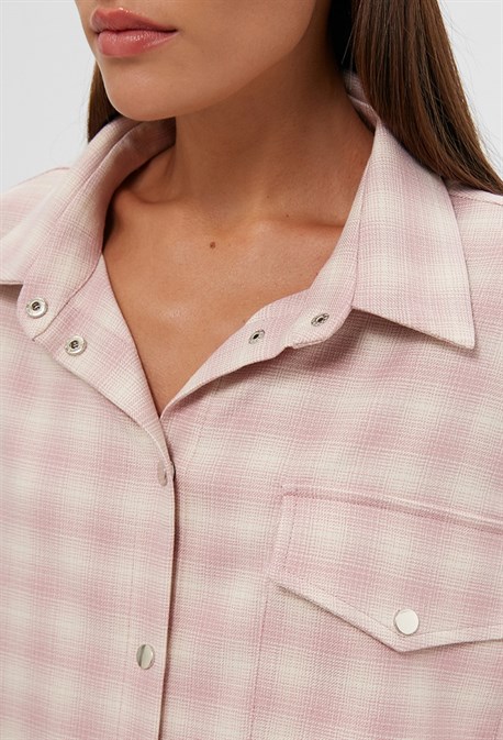 Рубашка в клетку - фото 73050