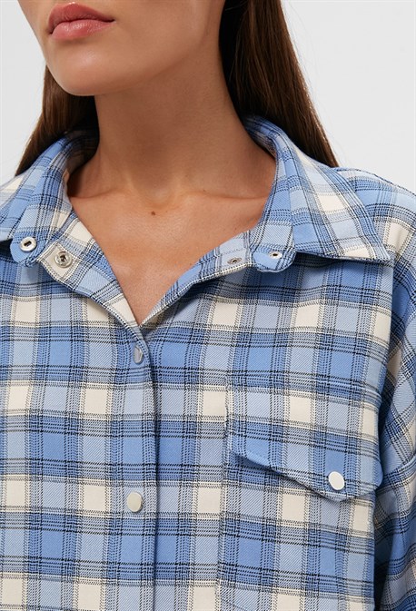 Рубашка в клетку - фото 73054