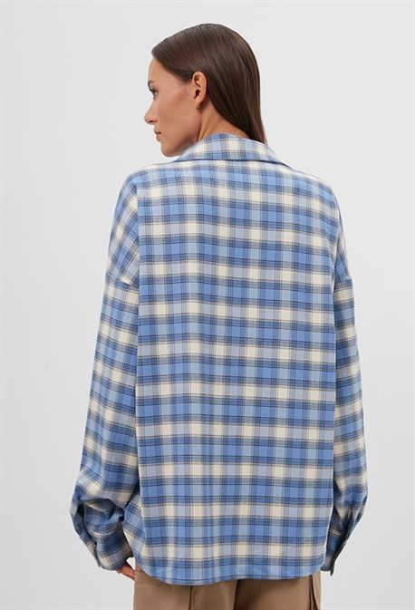 Рубашка в клетку - фото 73055