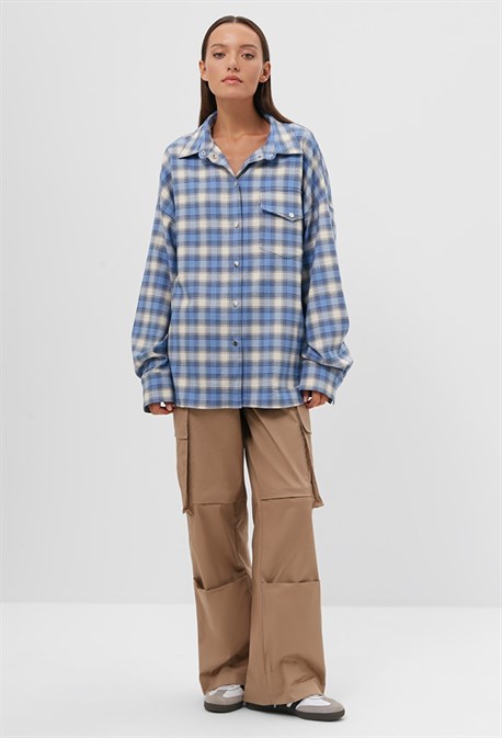 Рубашка в клетку - фото 73056