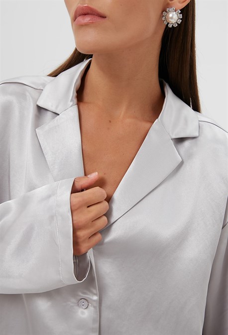 Блуза атласная - фото 73062