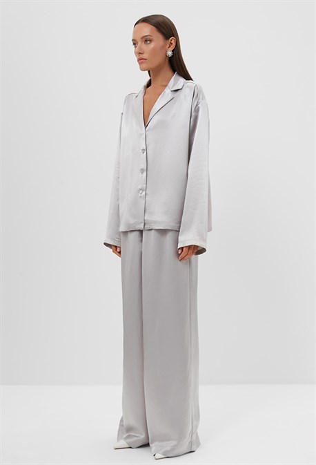 Блуза атласная - фото 73064