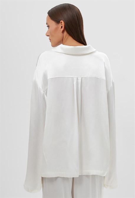 Блуза атласная - фото 73068