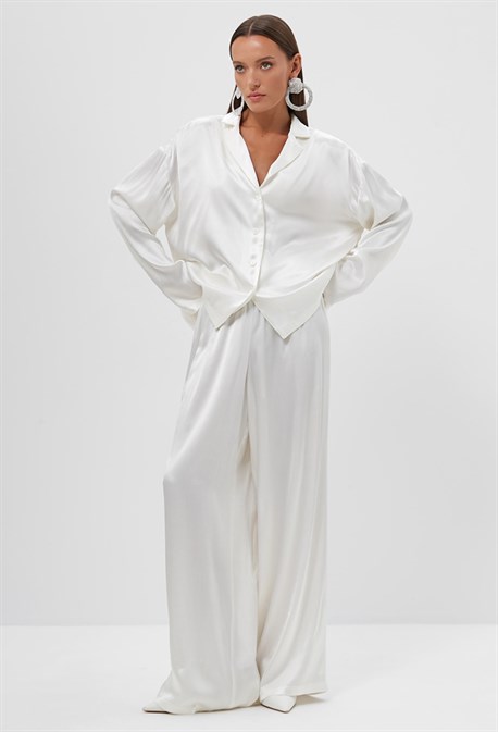 Блуза атласная - фото 73069