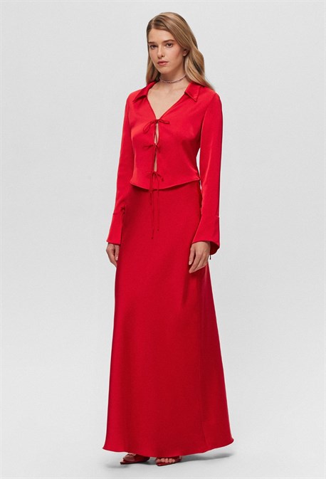 Блуза на завязках - фото 73079