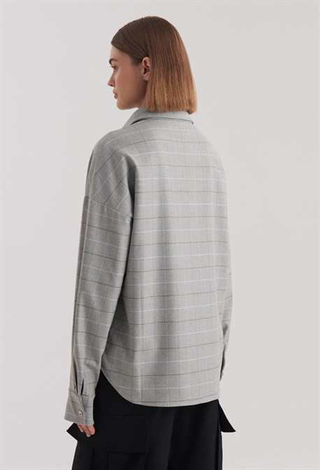 Рубашка в клетку - фото 73102