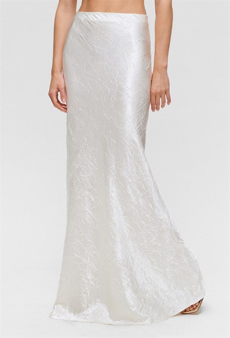 Юбка по косой мятая - фото 73127