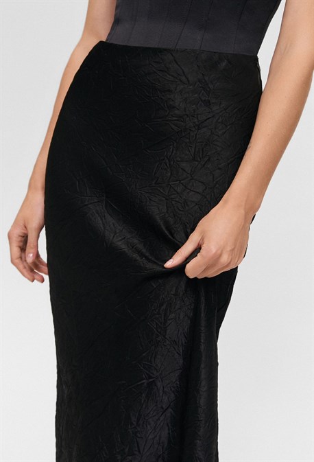 Юбка по косой мятая - фото 73134