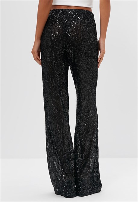 Брюки с пайетками - фото 73286