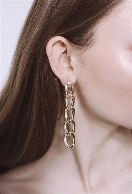 Серьги Golden Chain (small) - фото 73381