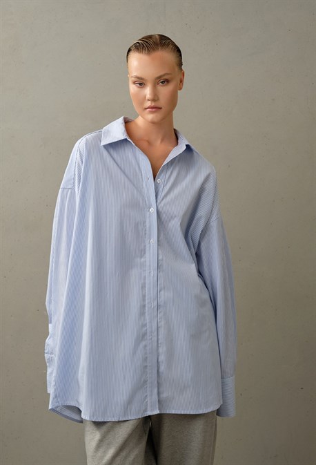 Рубашка в полоску - фото 73934