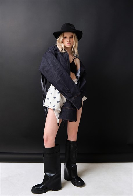 Рубашка джинсовая - фото 73947