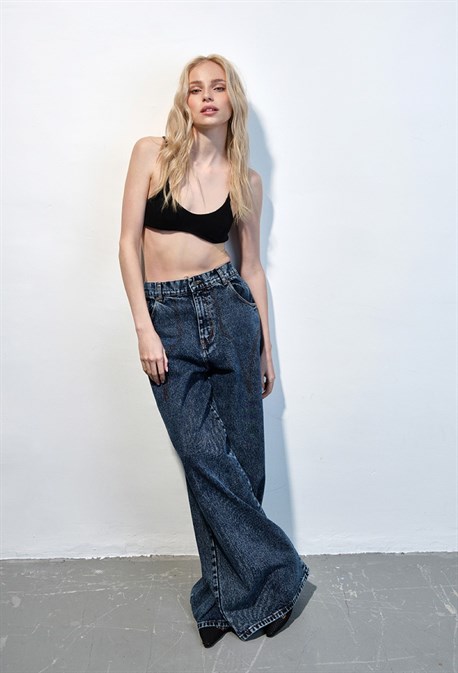 Джинсы с подвзяками - фото 73969