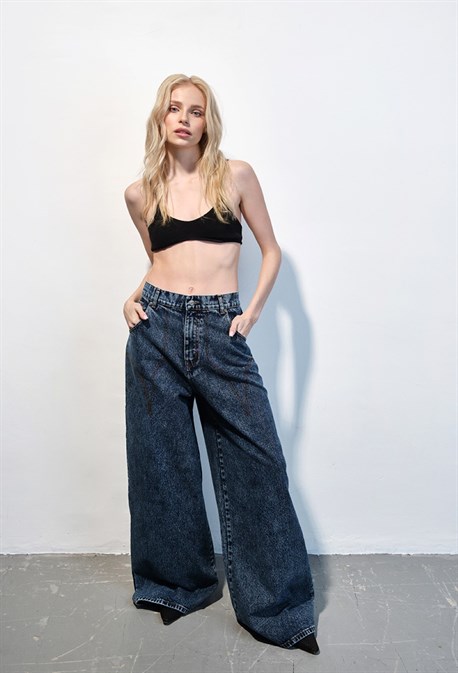 Джинсы с подвзяками - фото 73971