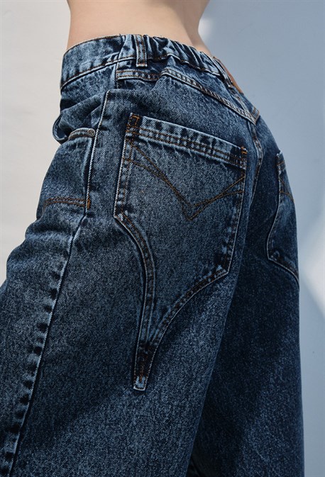 Джинсы с подвзяками - фото 73973