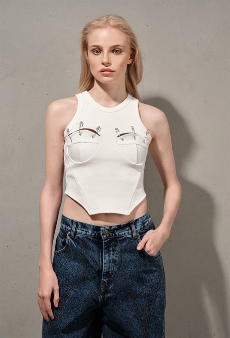 Топ в рубчик - фото 74014