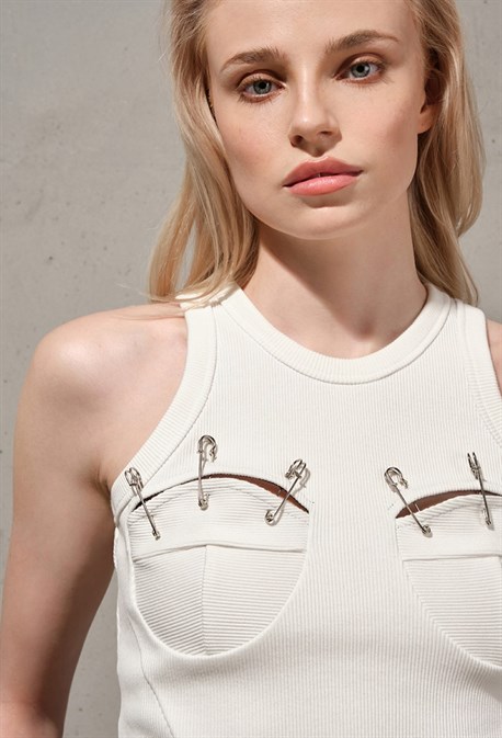 Топ в рубчик - фото 74015