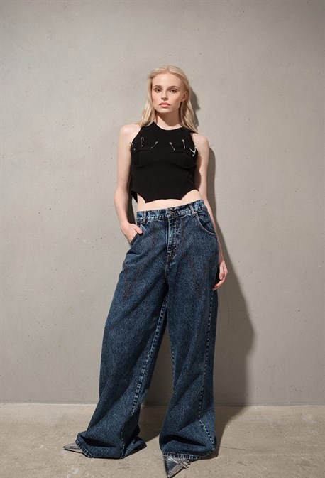 Топ в рубчик - фото 74022