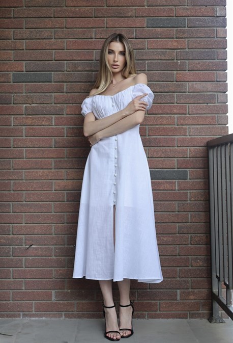 Платье из льна Amelia - фото 74461