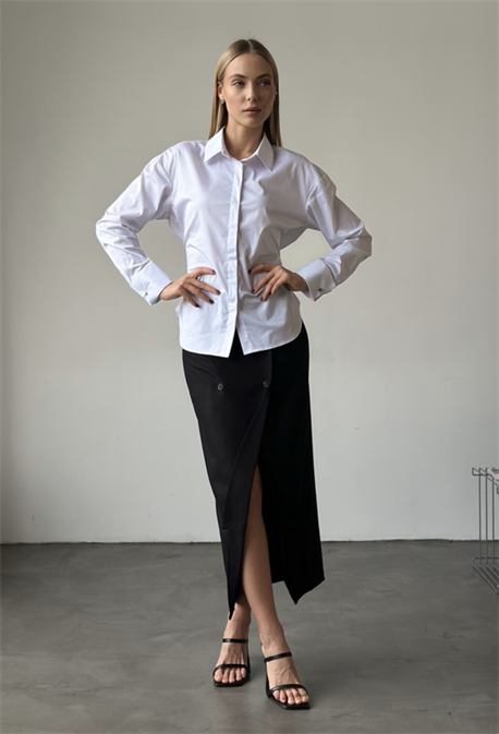 Юбка с лацканами - фото 74628