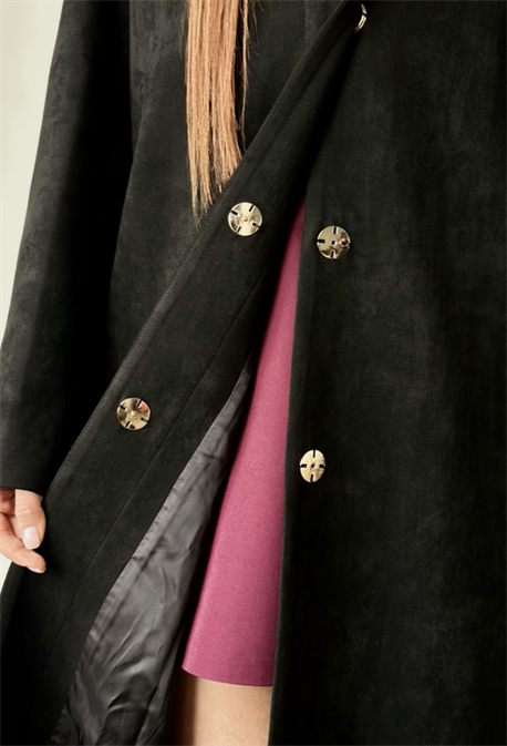 Тренч из замши - фото 74638