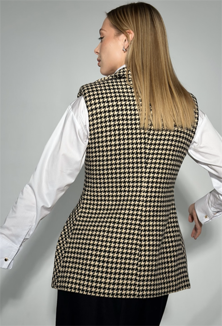 Шерстяной жилет из твида - фото 74663