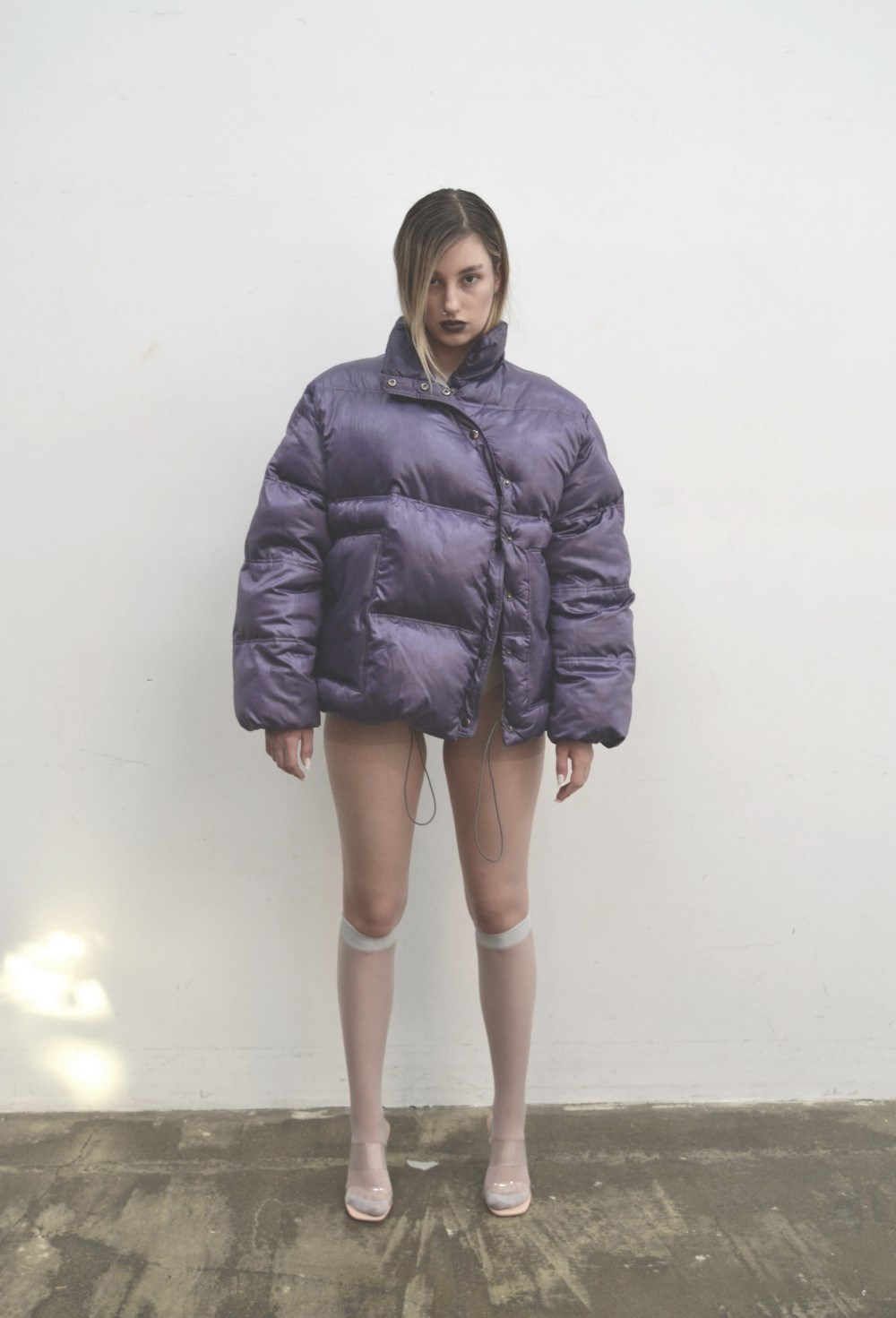 Пуховик Qipao Oriental blue - фото 75581