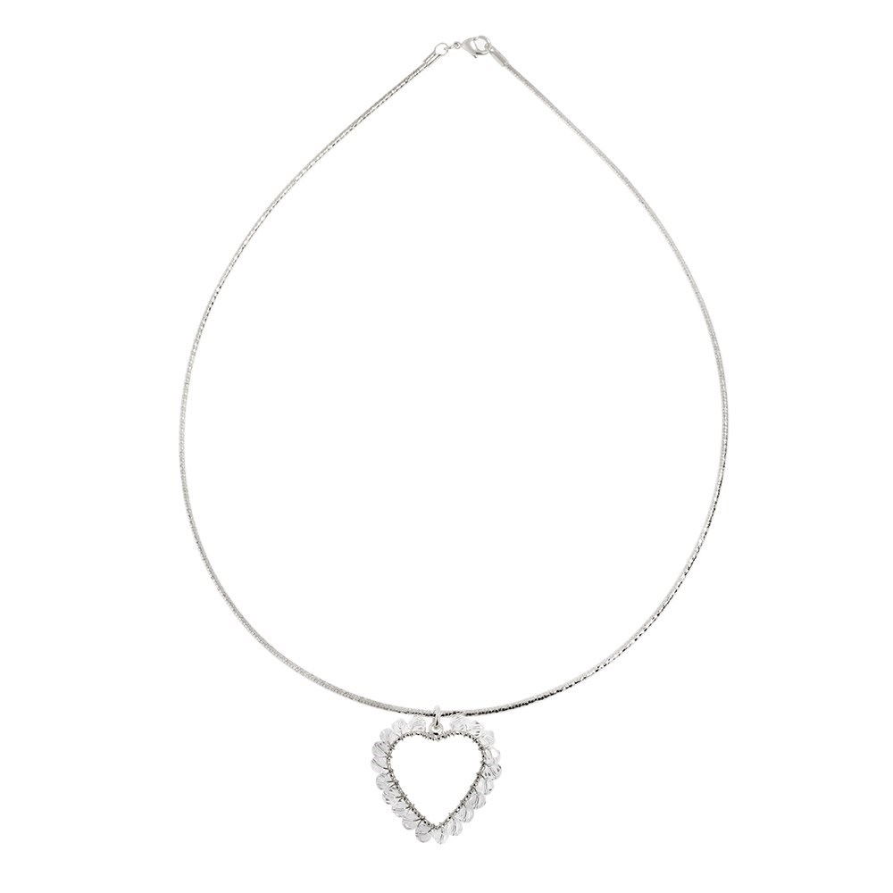 Necklace with Crystal Heart - фото 75805