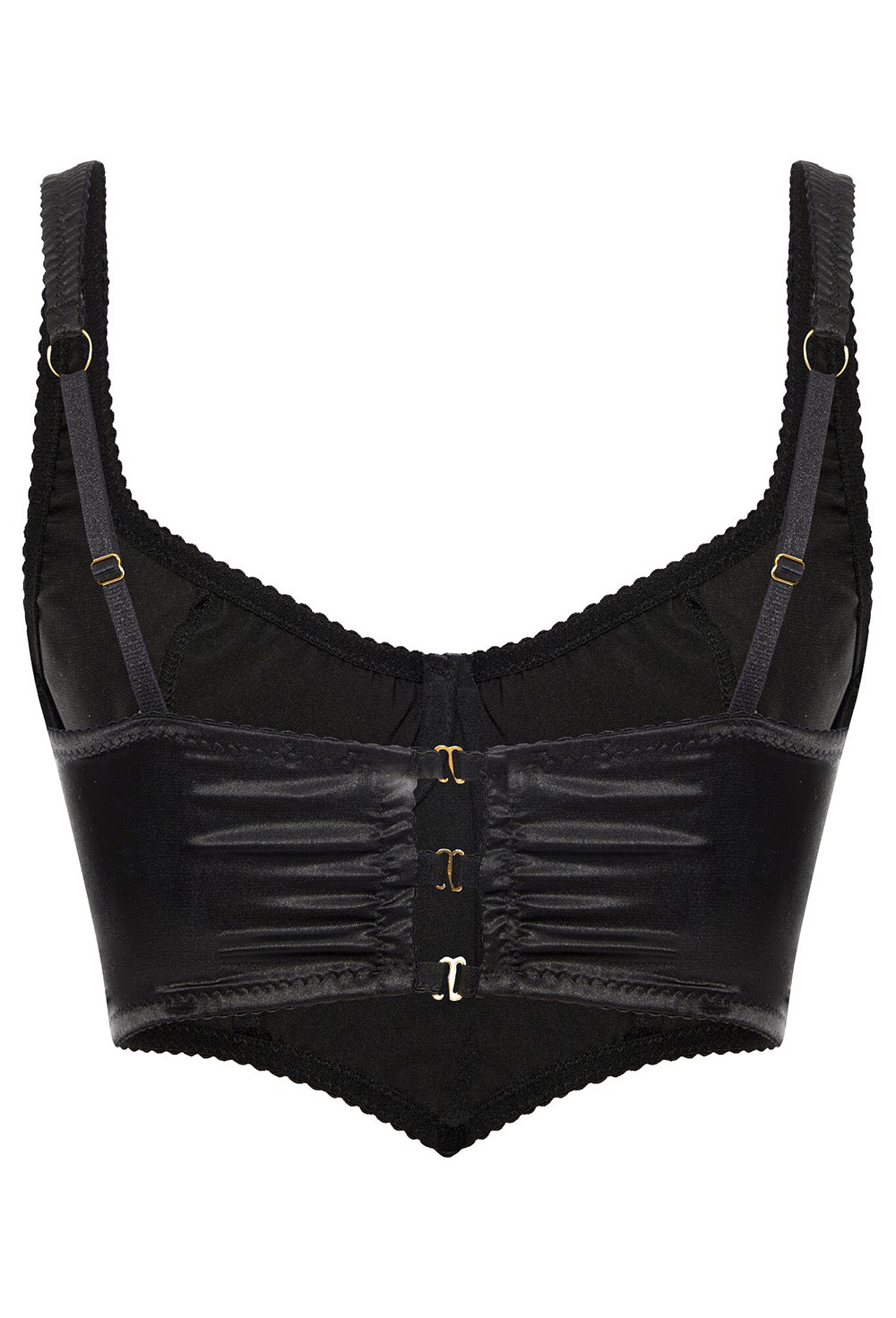 Корсетный топ из атласа Black Tie - фото 75934